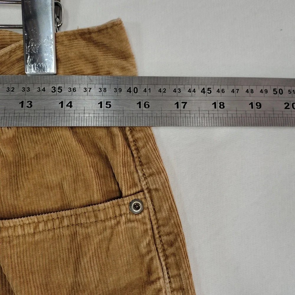 Banana Republic Mens Tan Brown Corduroy Straight Leg Five Pocket Pants 31x28.5